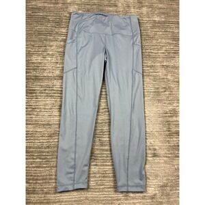 Velocity Leggings Womens Large Blue Yoga Pants Athletic Casual